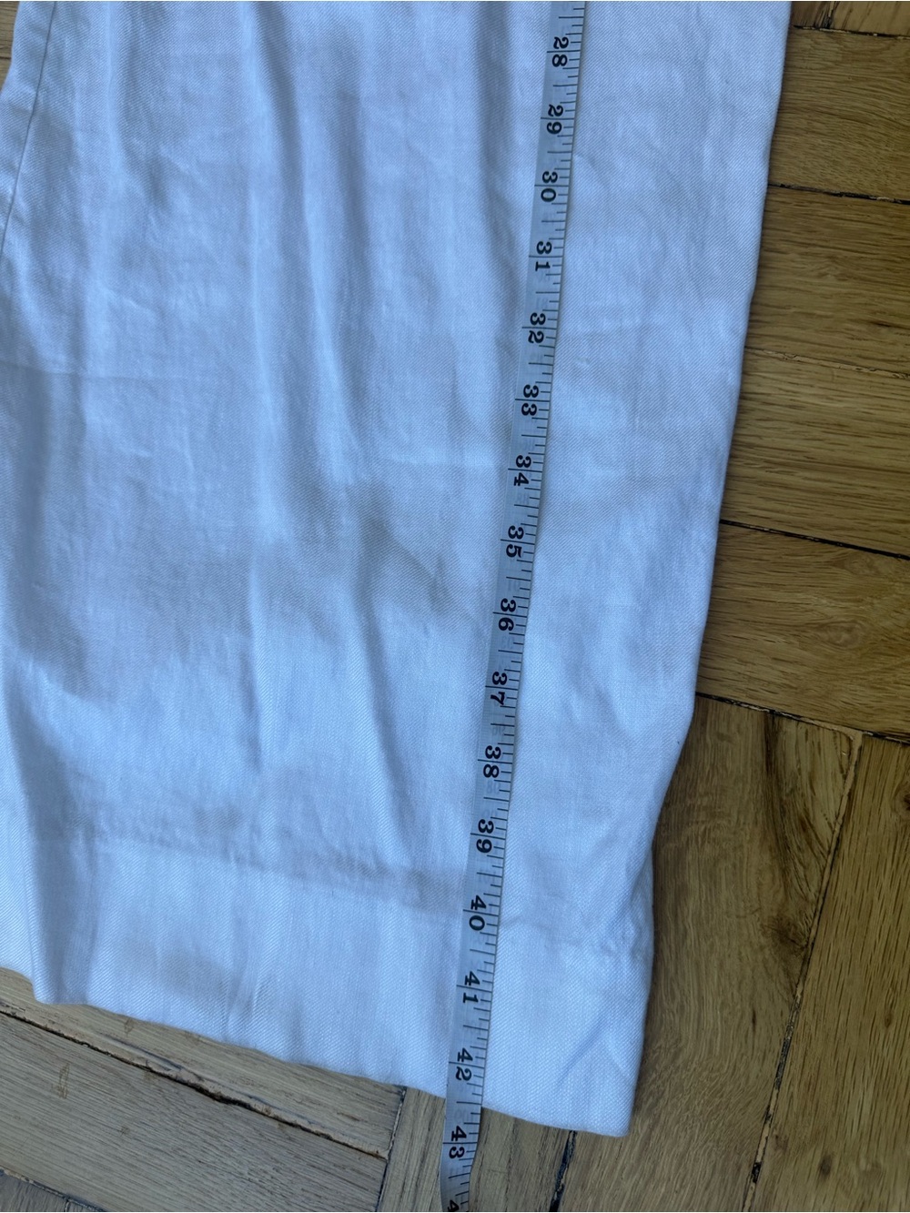 Linen Suit - Tailored Wide-Leg H&M Women's Pants and Vest in White - Picture 8 of 12